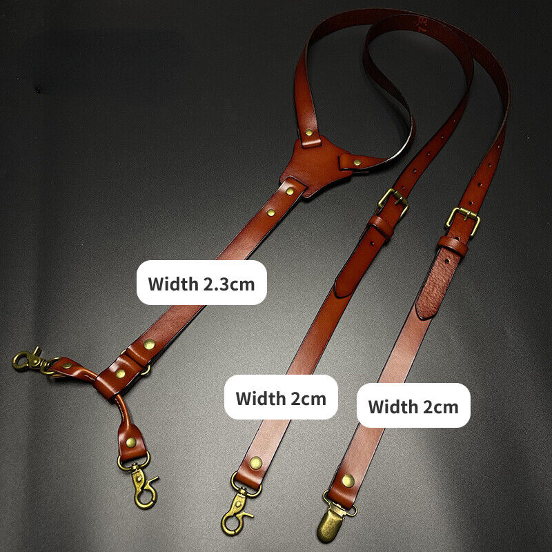 Personalized Wedding Leather Suspenders