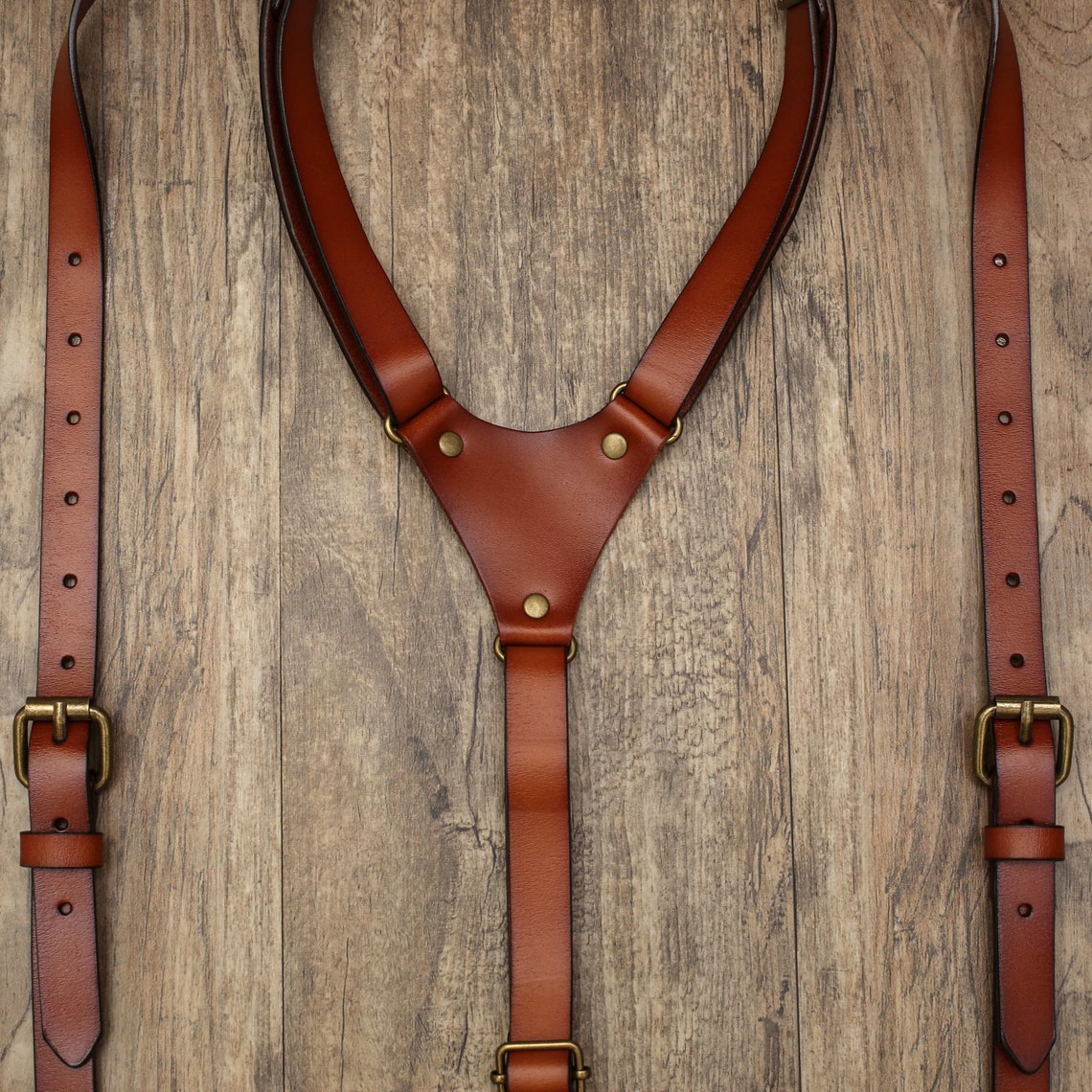 Wedding Groomsmen Leather Suspenders