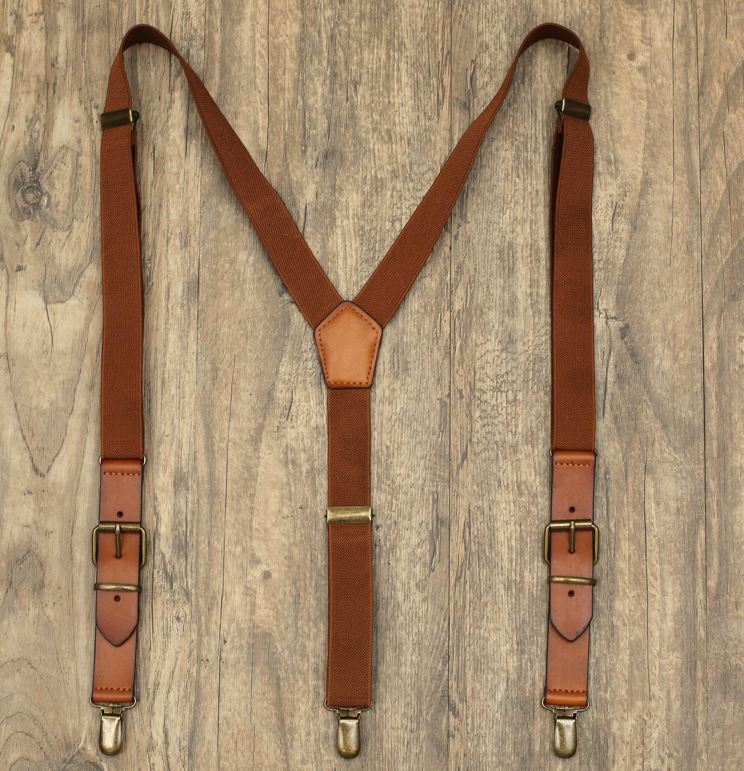 Men's Leather Suspenders