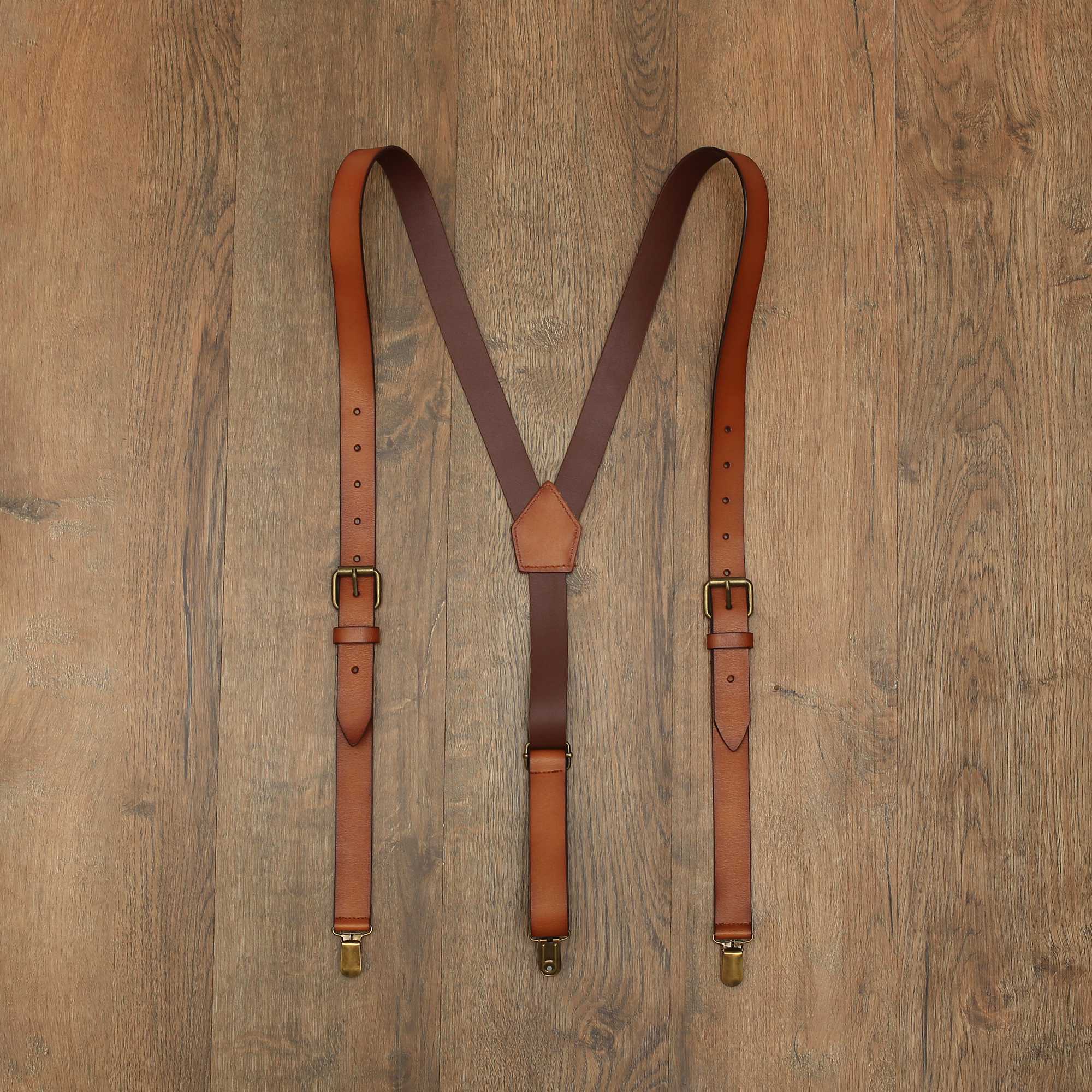 Personalized Groomsmen Suspenders Wedding Leather Suspenders Men's Suspenders K0194 - LISABAG